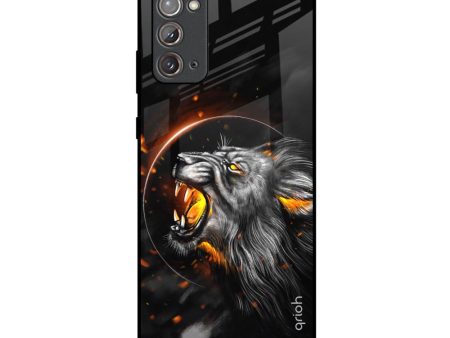 Aggressive Lion Glass Case for Samsung Galaxy Note 20 Discount