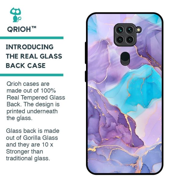 Alcohol ink Marble Glass Case for Redmi Note 9 For Cheap