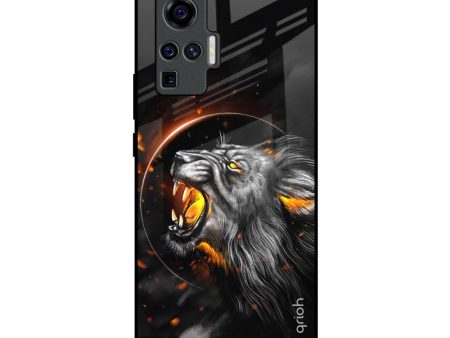 Aggressive Lion Glass Case for Vivo X50 Pro Online