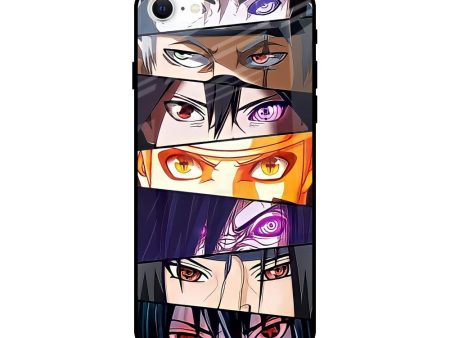 Anime Eyes Glass Case for iPhone SE 2022 Supply