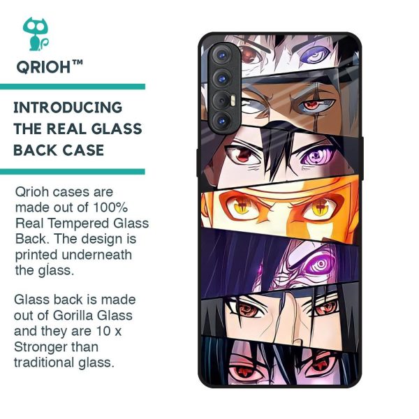 Anime Eyes Glass Case for Oppo Reno 3 Pro Cheap