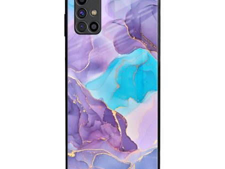 Alcohol ink Marble Glass Case for Samsung Galaxy M31s Online