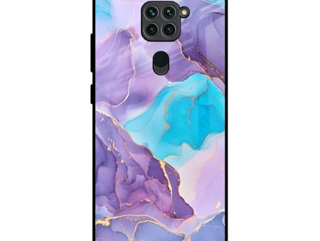 Alcohol ink Marble Glass Case for Redmi Note 9 For Cheap