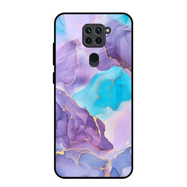 Alcohol ink Marble Glass Case for Redmi Note 9 For Cheap