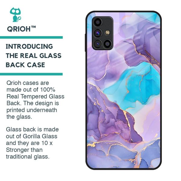 Alcohol ink Marble Glass Case for Samsung Galaxy M31s Online