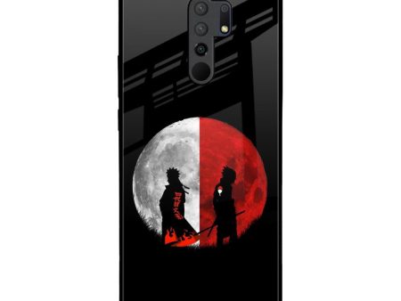 Anime Red Moon Glass Case for Redmi 9 prime For Cheap