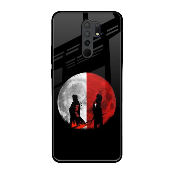 Anime Red Moon Glass Case for Redmi 9 prime For Cheap