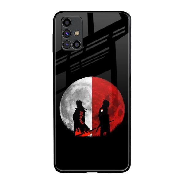 Anime Red Moon Glass Case for Samsung Galaxy M31s Online now