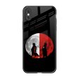 Anime Red Moon Glass Case for iPhone XS Max Discount