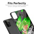 Anime Green Splash Glass Case for iPhone SE 2022 Hot on Sale