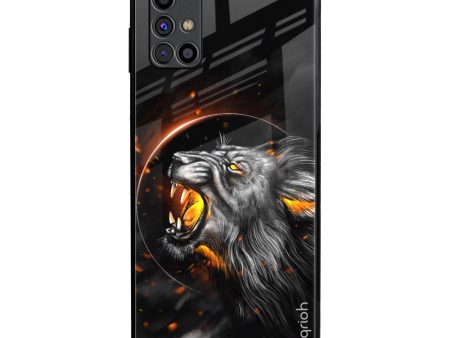 Aggressive Lion Glass Case for Samsung Galaxy M31s Online now