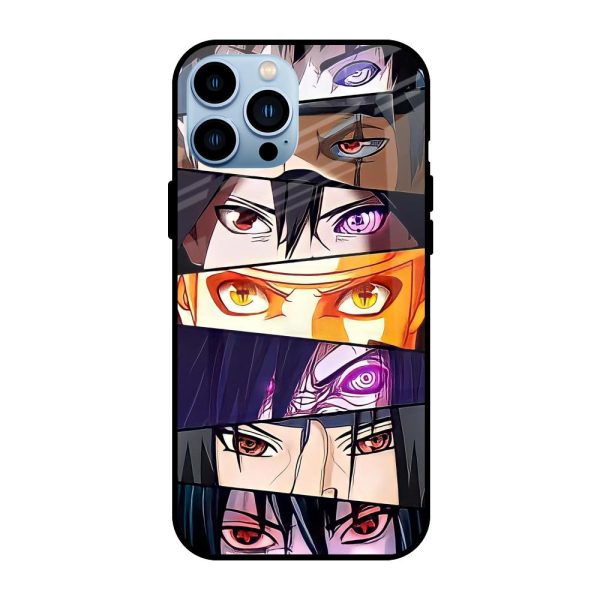 Anime Eyes Glass Case for iPhone 13 Pro Max Fashion