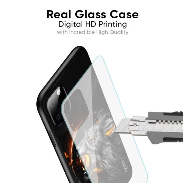 Aggressive Lion Glass Case for iPhone 12 mini Online Hot Sale