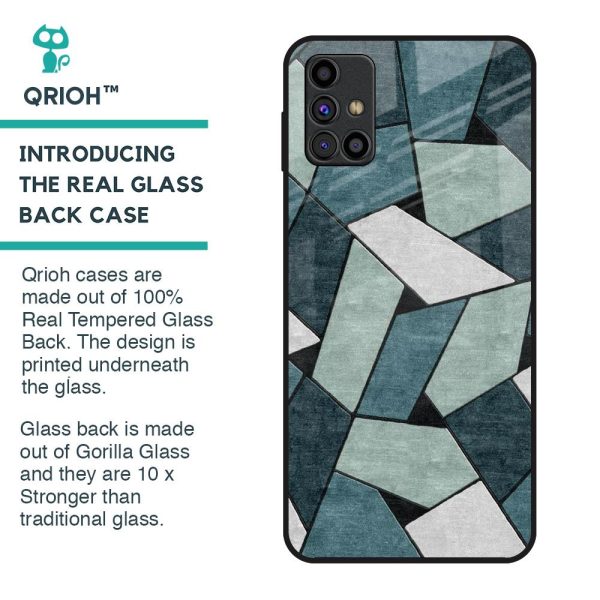 Abstact Tiles Glass Case for Samsung Galaxy M31s Online