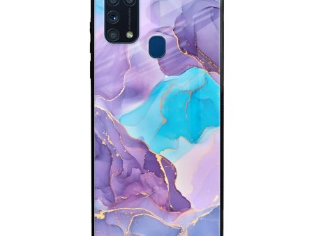 Alcohol ink Marble Glass Case for Samsung Galaxy M31 Prime Online