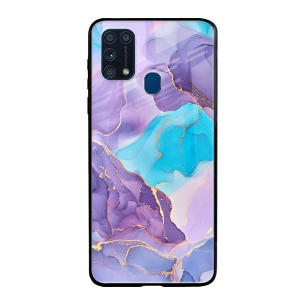 Alcohol ink Marble Glass Case for Samsung Galaxy M31 Prime Online