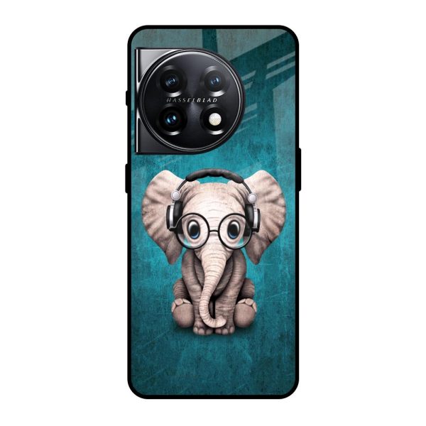 Adorable Baby Elephant Glass Case For OnePlus 11 5G For Cheap