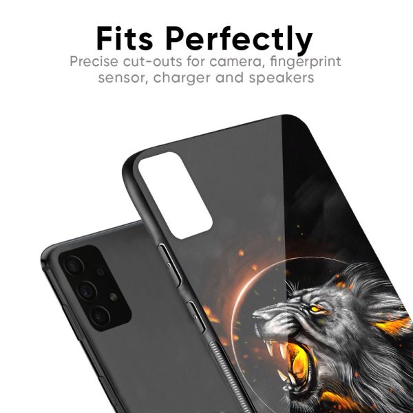 Aggressive Lion Glass Case for Huawei P40 Pro Hot on Sale