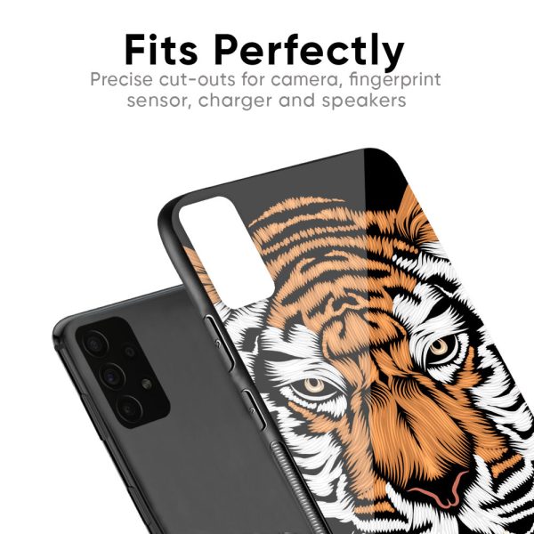 Angry Tiger Glass Case For Samsung Galaxy F14 5G For Cheap