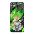 Anime Green Splash Glass Case for Samsung Galaxy F14 5G For Sale