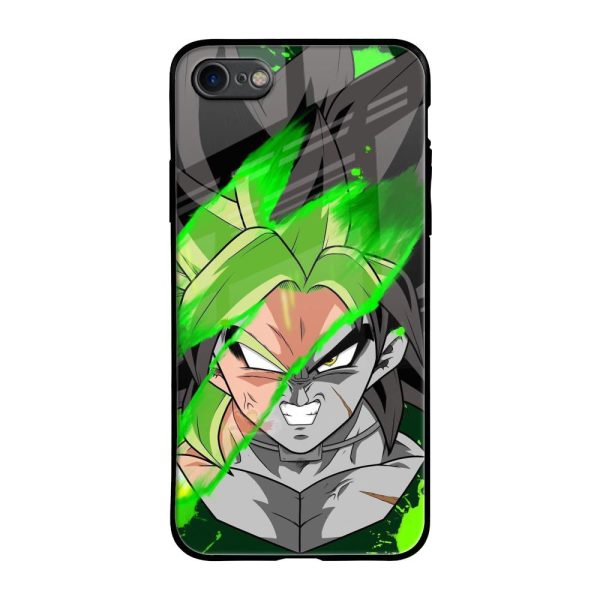 Anime Green Splash Glass Case for iPhone 7 Online now