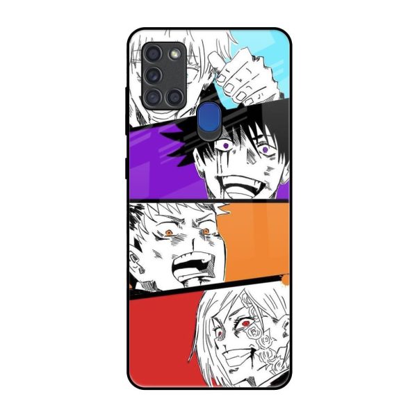 Anime Sketch Glass Case for Samsung A21s For Cheap