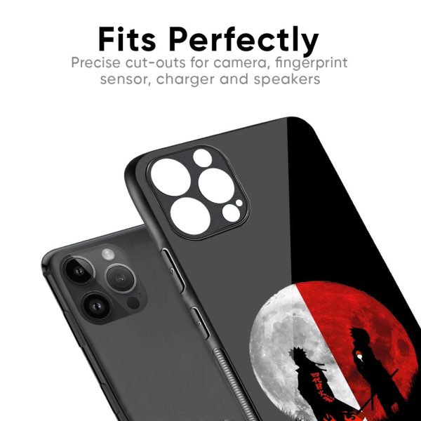 Anime Red Moon Glass Case for iPhone XS Sale