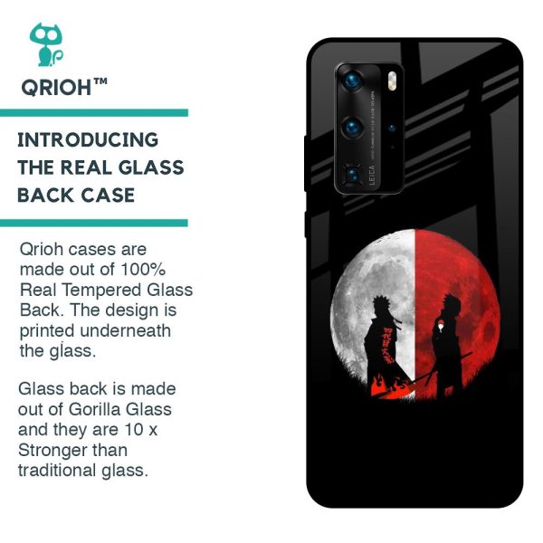 Anime Red Moon Glass Case for Huawei P40 Pro Online now