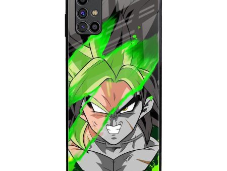 Anime Green Splash Glass Case for Samsung Galaxy M31s For Discount