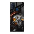 Aggressive Lion Glass Case for Samsung Galaxy M31 Prime Supply