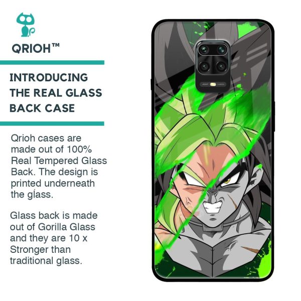 Anime Green Splash Glass Case for Poco M2 Pro Discount