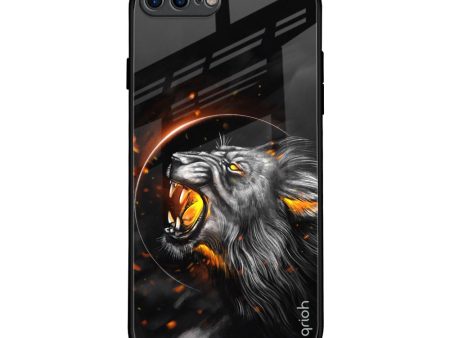 Aggressive Lion Glass Case for iPhone 7 Plus Fashion