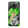 Anime Green Splash Glass Case for Poco M2 Pro Discount