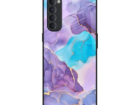 Alcohol ink Marble Glass Case for Oppo Reno4 Pro Online Hot Sale