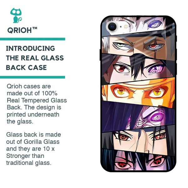 Anime Eyes Glass Case for iPhone SE 2022 Supply