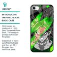 Anime Green Splash Glass Case for iPhone SE 2022 Hot on Sale