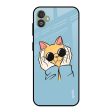 Adorable Cute Kitty Glass Case For Samsung Galaxy F14 5G Fashion