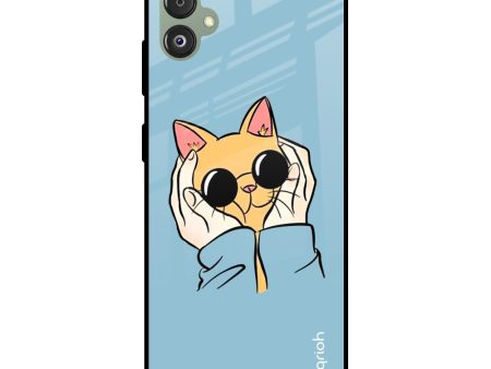 Adorable Cute Kitty Glass Case For Samsung Galaxy F14 5G Fashion