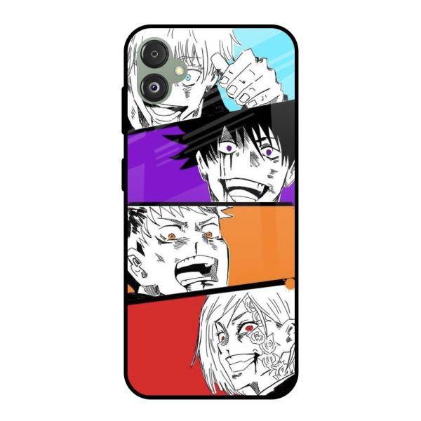 Anime Sketch Glass Case for Samsung Galaxy F14 5G Supply