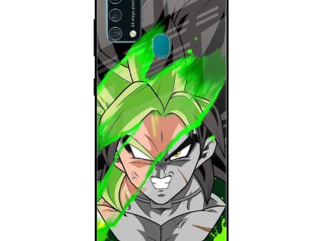 Anime Green Splash Glass Case for Samsung Galaxy F41 Online now