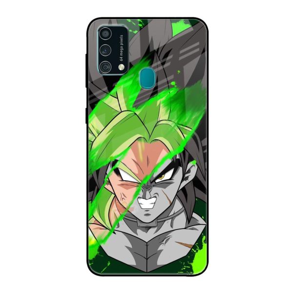 Anime Green Splash Glass Case for Samsung Galaxy F41 Online now