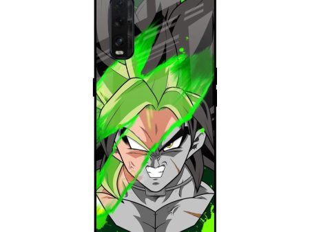 Anime Green Splash Glass Case for Oppo Find X2 Online Hot Sale