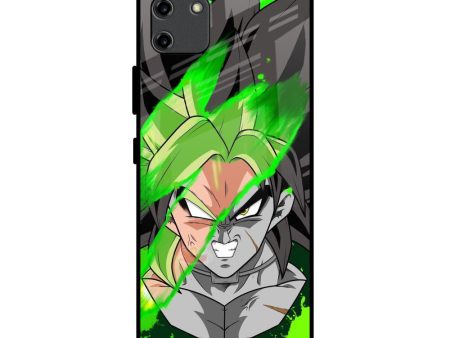 Anime Green Splash Glass Case for Realme C11 Discount