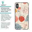 Abstract Faces Glass Case for iPhone XS Online Sale