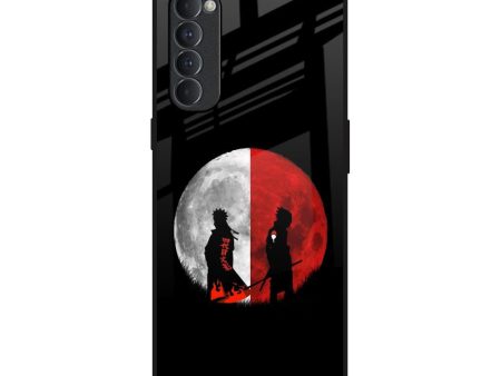 Anime Red Moon Glass Case for Oppo Reno4 Pro For Sale