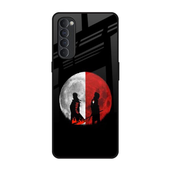 Anime Red Moon Glass Case for Oppo Reno4 Pro For Sale