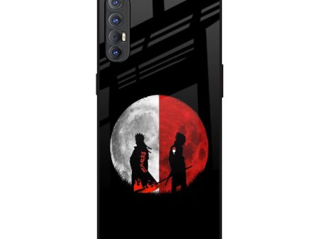 Anime Red Moon Glass Case for Oppo Reno 3 Pro Online Sale