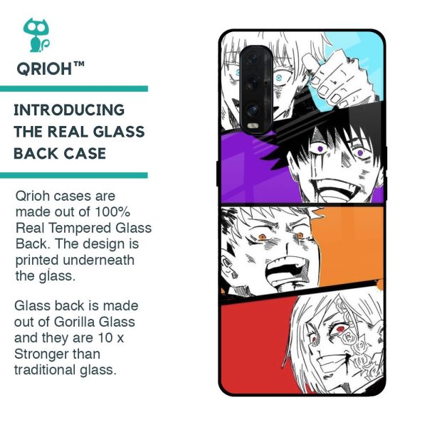 Anime Sketch Glass Case for Oppo Find X2 Online now