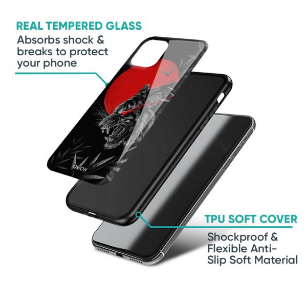 Red Moon Tiger Glass Case for Redmi Note 9 For Discount