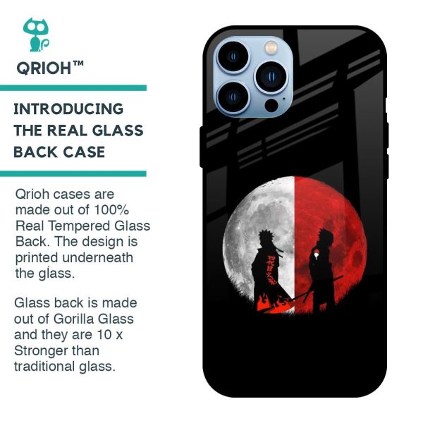 Anime Red Moon Glass Case for iPhone 13 Pro Max Online